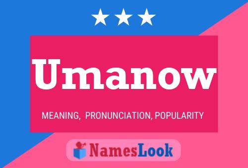 Umanow Name Poster