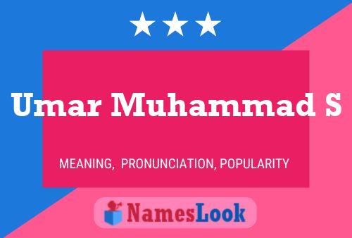 Umar Muhammad S Name Poster