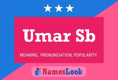 Umar Sb Name Poster