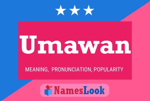 Umawan Name Poster