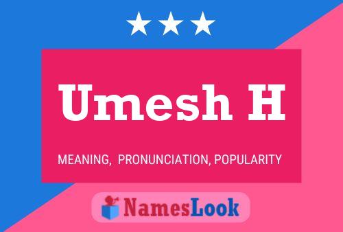 Umesh H Name Poster