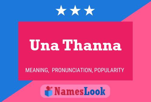 Una Thanna Name Poster