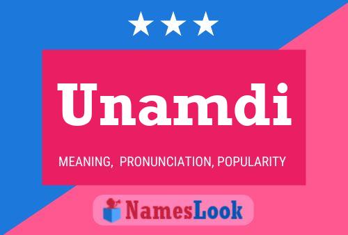 Unamdi Name Poster