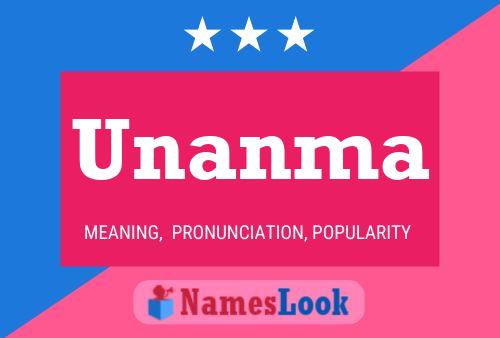 Unanma Name Poster