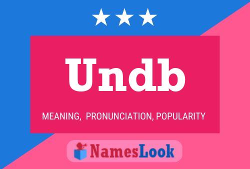 Undb Name Poster