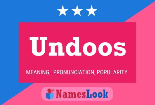 Undoos Name Poster