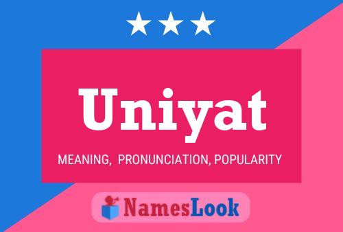 Uniyat Name Poster