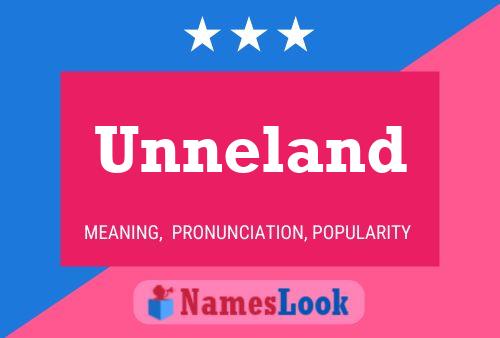 Unneland Name Poster