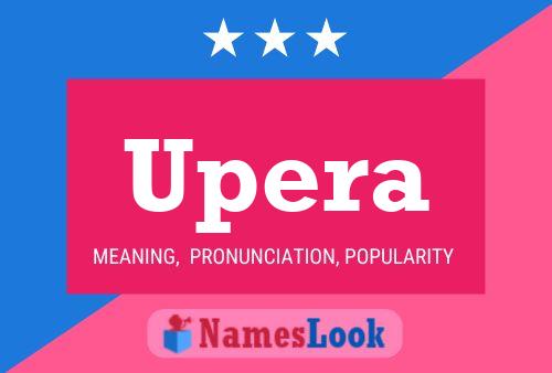 Upera Name Poster