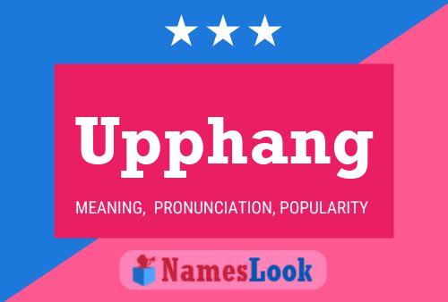 Upphang Name Poster