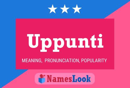 Uppunti Name Poster