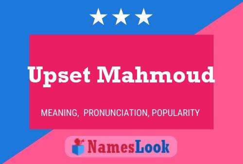 Upset Mahmoud Name Poster