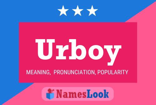 Urboy Name Poster