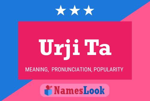 Urji Ta Name Poster