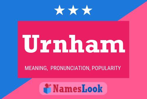 Urnham Name Poster