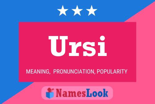 Ursi Name Poster