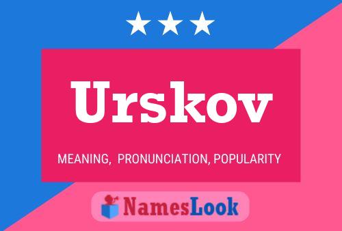 Urskov Name Poster