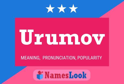 Urumov Name Poster