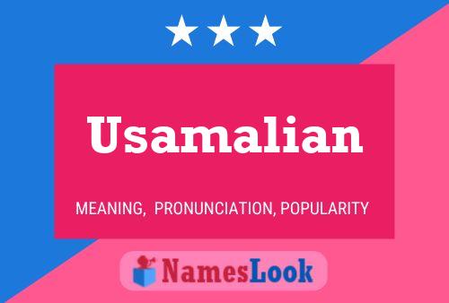 Usamalian Name Poster