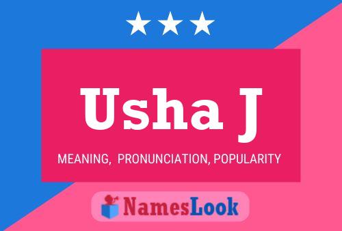 Usha J Name Poster