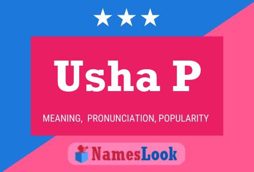 Usha P Name Poster