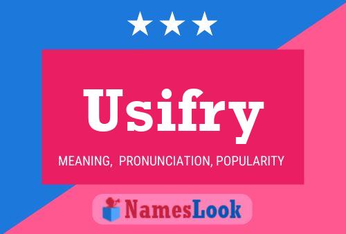 Usifry Name Poster