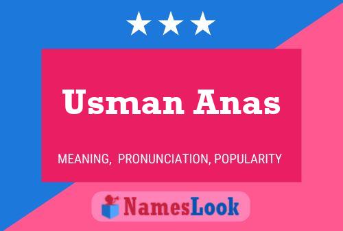 Usman Anas Name Poster