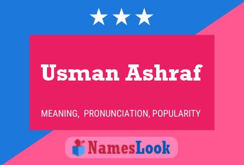 Usman Ashraf Name Poster