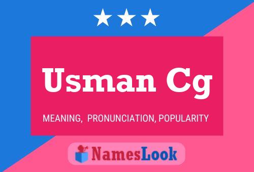 Usman Cg Name Poster