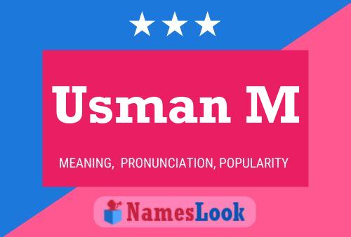 Usman M Name Poster