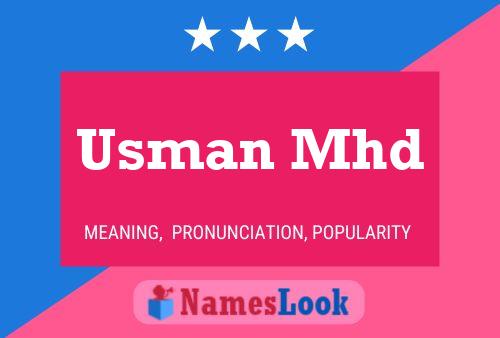 Usman Mhd Name Poster