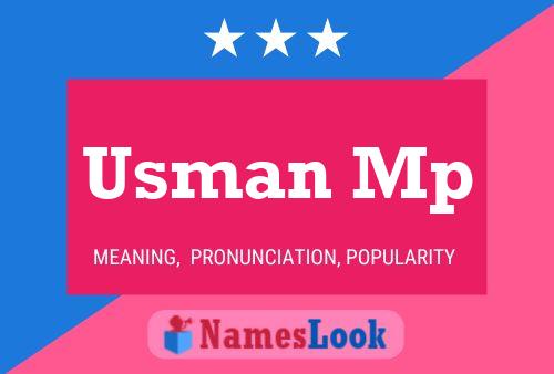 Usman Mp Name Poster