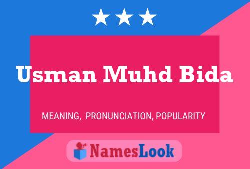 Usman Muhd Bida Name Poster