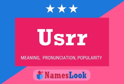 Usrr Name Poster