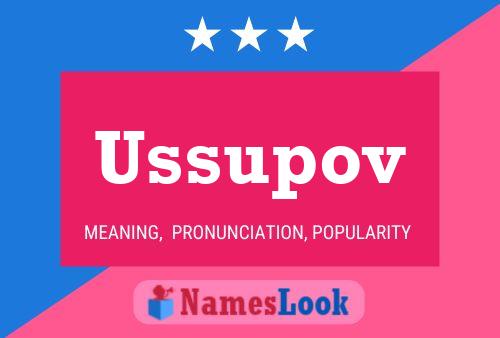 Ussupov Name Poster