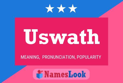 Uswath Name Poster