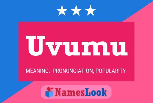 Uvumu Name Poster