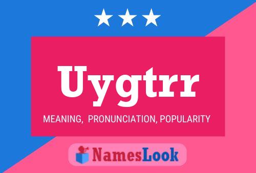 Uygtrr Name Poster