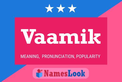 Vaamik Name Poster