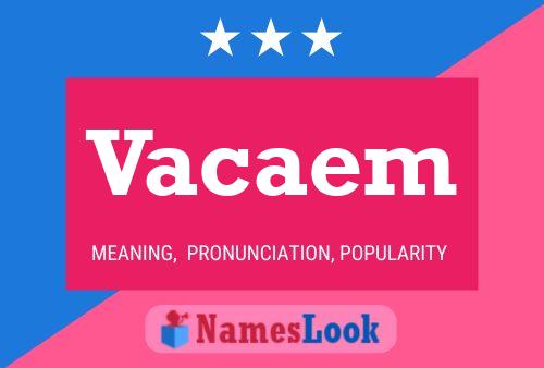 Vacaem Name Poster