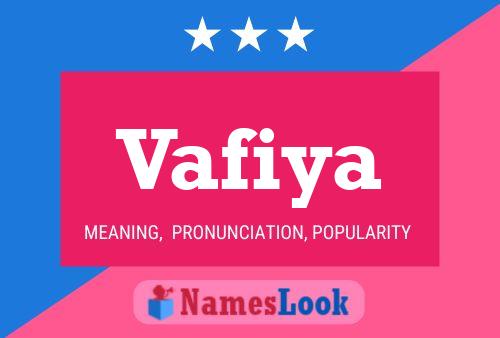 Vafiya Name Poster