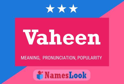 Vaheen Name Poster