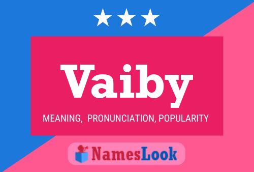 Vaiby Name Poster