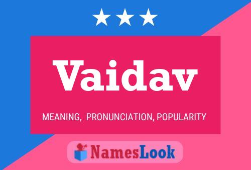 Vaidav Name Poster