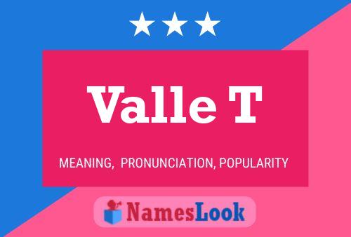 Valle T Name Poster