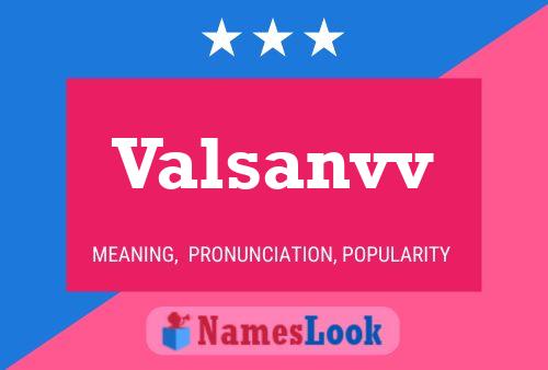 Valsanvv Name Poster