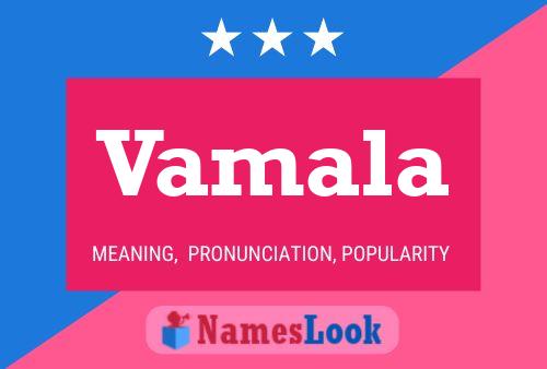 Vamala Name Poster