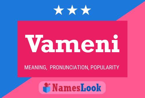 Vameni Name Poster