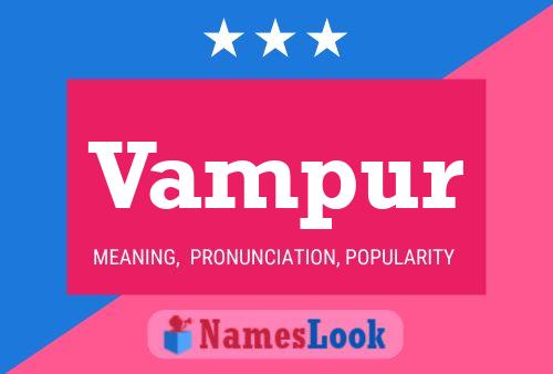 Vampur Name Poster