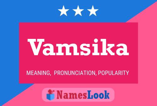 Vamsika Name Poster